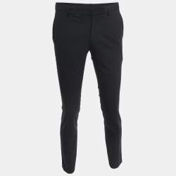 Boss By Hugo Boss Black Wool Slim Fit Trousers S