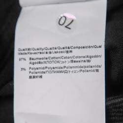 Pre Owned Boss By Hugo Boss Grey Striped Cotton Fossa 17 Zip Up Jacket M