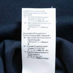 Pre Owned Boss By Hugo Boss Navy Blue Logo Print Knit Salbo Circle Sweatshirt L