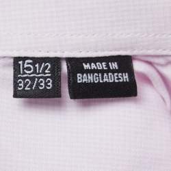 Pre Owned Boss By Hugo Boss Pink Pin Check Cotton Marlow Sharp Fit Shirt M