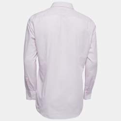 Pre Owned Boss By Hugo Boss Pink Pin Check Cotton Marlow Sharp Fit Shirt M