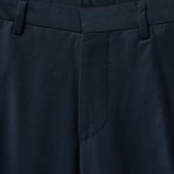 Boss By Hugo Boss Navy Blue Wool Blend Trousers S