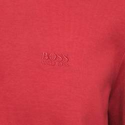 Boss By Hugo Boss Red Cotton Long Sleeve Polo T-Shirt XL