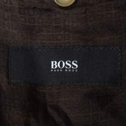 Pre Owned Boss By Hugo Boss Beige Wool Single Breasted Blazer XL