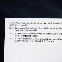 Pre Owned Boss By Hugo Boss Navy Blue Cotton Riko Pleats Pants S