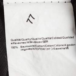 Pre Owned Boss By Hugo Boss Black Cotton Contrast Detail Polo T-Shirt XXL