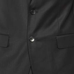 Pre Owned Boss By Hugo Boss Black Wool Hayes/Gibson Tailored Suit M