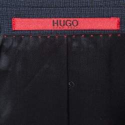 Pre Owned Boss By Hugo Boss Navy Blue Single Breasted Suit XS