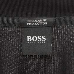 Pre Owned Boss By Hugo Boss Black Pima Cotton Pallas Polo T-Shirt XXL