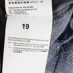 Pre Owned Boss by Hugo Boss Grey Cotton Paul Curved Polo T-Shirt XXXL