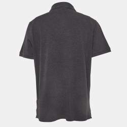 مملوكة مسبقًا Boss By Hugo Boss Grey Cotton Pique Polo T-Shirt XXXL