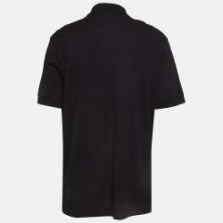 Pre Owned Boss By Hugo Boss Black Pima Cotton Polo T-Shirt XXXL