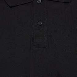 Pre Owned Boss By Hugo Boss Black Pima Cotton Polo T-Shirt XXXL