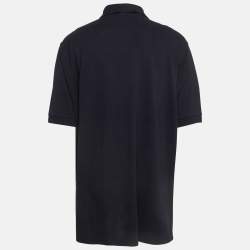 Pre Owned Boss By Hugo Boss Black Pima Cotton Polo T-Shirt 4XL