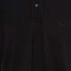 Pre Owned Boss By Hugo Boss Black Pima Cotton Polo T-Shirt XXXL