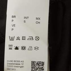 مملوكة مسبقًا Boss By Hugo Boss Black Contrast Trim Jersey Polo T-Shirt S