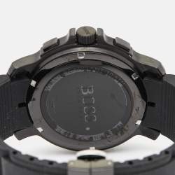 Boss By Hugo Boss Black Ion Plated Stainless Steel Rubber HB.76.1.34.2161 Men's Wristwatch 47 mm