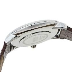 Hugo Boss White Stainless Steel Leather HB.274.1.14.3164 Quartz Men's Wristwatch 40 mm