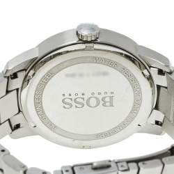Pre Owned Boss By Hugo Boss Silver Stainless Steel HB.217.1.14.2614 Men's Wristwatch 43 mm