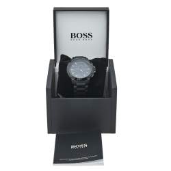 Pre Owned Boss By Hugo Boss Black Ion Plated Stainless Steel HB.76.1.34.2161 Men's Wristwatch 47 mm