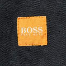 Boss Orange by Hugo Boss Grey Houndstooth Print Denim Button Front Jacket M