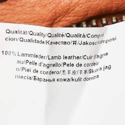 Pre Owned Boss Orange by Hugo Boss Brown Leather Zip-Up Jacket L