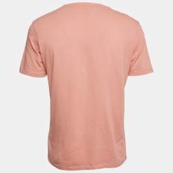 مملوكة مسبقًا تِي شيرت بوس أورانج باي هوغو بوس قطن خوخي وردي جيرسي تي قصص مقاس كبير - لارج