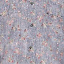 مملوكة مسبقًا Boss Orange by Hugo Boss Multicolor Floral Print Cotton Long Sleeve Shirt M