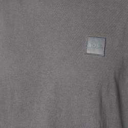 Pre Owned Boss orange by Hugo Boss Grey Cotton Knit T-Shirt L