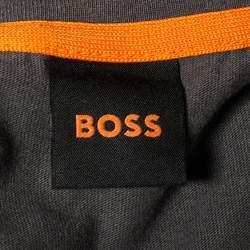 Pre Owned Boss orange by Hugo Boss Grey Cotton Knit T-Shirt L