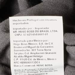 Pre Owned Boss orange by Hugo Boss Grey Cotton Knit T-Shirt L