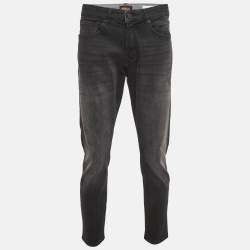 Pre Owned Boss Orange By Hugo Boss Black Denim Onyx Slim Tapered Jeans M Waist 37" 