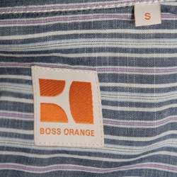 Boss Orange by Hugo Boss Multicolor Striped Cotton Long Sleeve Shirt S