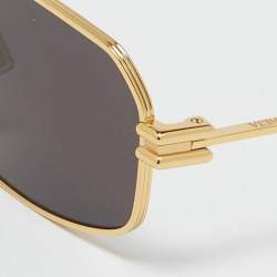 Bottega Veneta Black/Gold BV1128S Rectangle Sunglasses