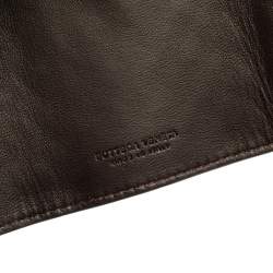 Bottega Veneta Dark Brown Intrecciato Leather Key Holder