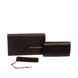 Bottega Veneta Dark Brown Intrecciato Leather Key Holder