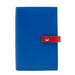 Bottega Veneta Blue/Red Leather Passport Holder 