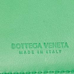 Bottega Veneta Black Intrecciato Leather Card Holder 