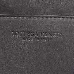Bottega Veneta Black Intrecciato Leather Pouch