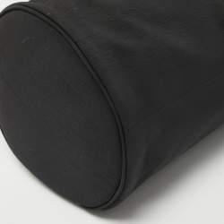 Bottega Veneta Black Nylon Paper Bucket Bag