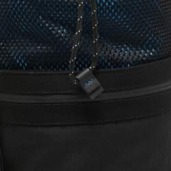 Bottega Veneta Black Nylon Paper Bucket Bag