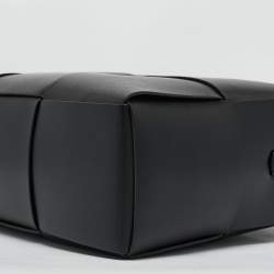 Bottega Veneta Black Intrecciato Arco Briefcase Bag