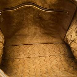 Bottega Veneta Tan Intrecciato Leather Briefcase