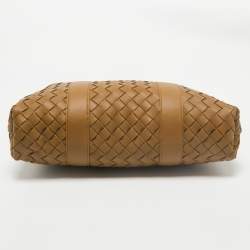 Bottega Veneta Tan Intrecciato Leather Briefcase