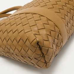 Bottega Veneta Tan Intrecciato Leather Briefcase