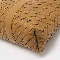 Bottega Veneta Tan Intrecciato Leather Briefcase
