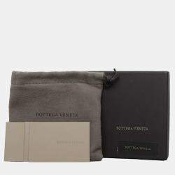 Bottega Veneta Grey Leather Intrecciato Wallet