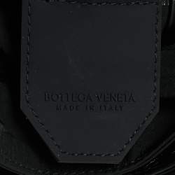 Pre Owned Bottega Veneta Black Maxi Intrecciato Leather Cassette Shoulder Bag