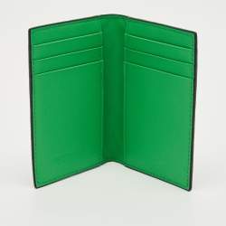 Pre Owned Bottega Veneta Black Intrecciato Leather Bifold Card Holder