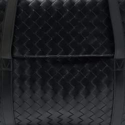مملوكة مسبقًا Bottega Veneta Classic Portfolio Black Intrecciato Leather Bag